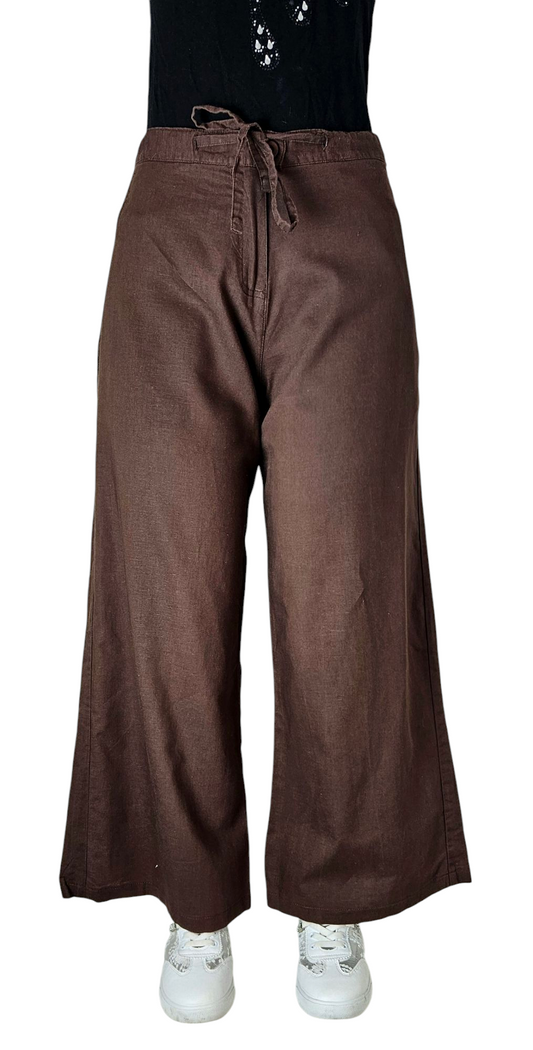 Pantalon large marron Casual et confortable ! XL