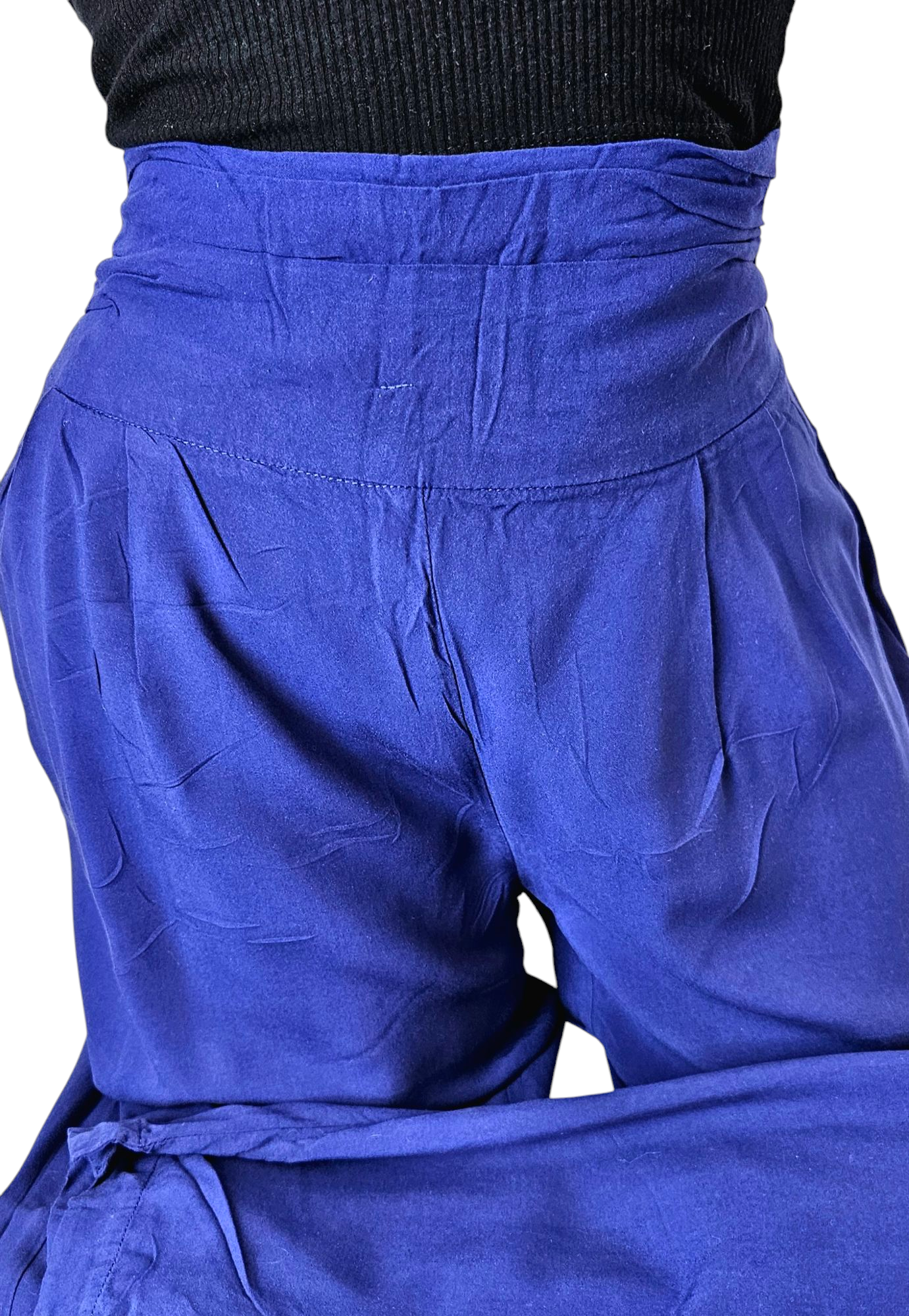 Pantalon bleu fluide